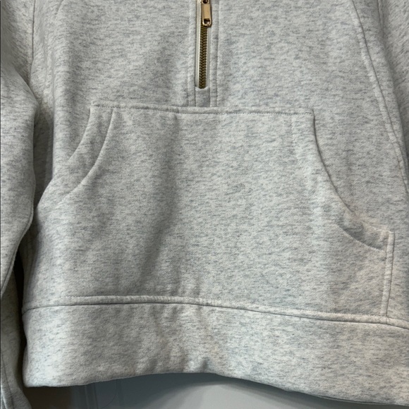 CALIA by Carrie Underwood Light Gray Half-Zip Cowl Neck Sweater - Picture 4 of 6